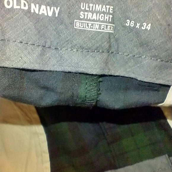 NWT Old Navy Ultimate Straight Built in Flex Plaid Pants Men's sz 36x34. - Picture 6 of 9
